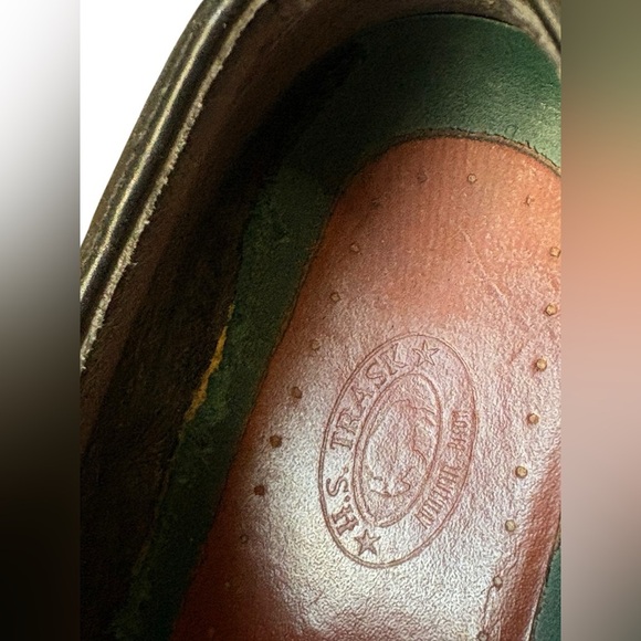 HS Trask Brown Authentic Bison Leather Oxford Dress Shoes 11 - Picture 6 of 14